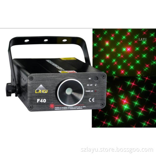 Red and Green Cross Star Laser Light Lighting with CE&RoHS (F40)